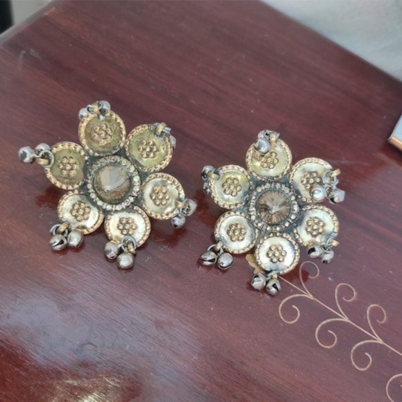 Afghan Ethnic Ring With Silver Bells, Massive Kuchi Ring, Afghan Jewelry - Picture 2 of 8